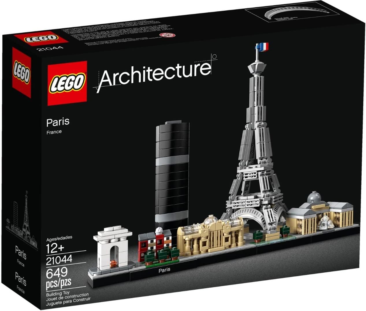 LEGO 21044 Architecture Paris, Modellbausatz mit Eiffelturm und Louvre-Modell, Skyline-Kollektion für nur 31,87€ inkl. Versand