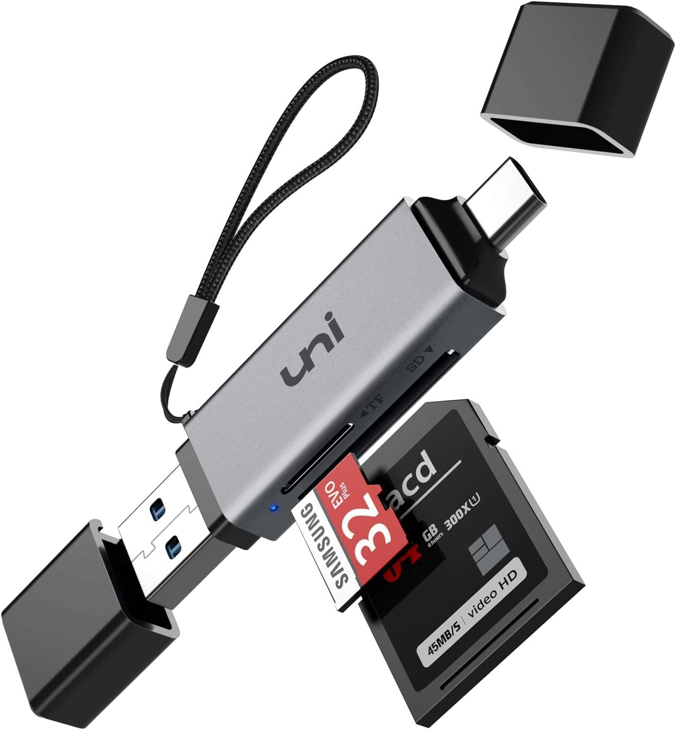 Uni 2in1 uni USB C Kartenleser 3.0 für nur 5,99€ bei Prime inkl. Versand