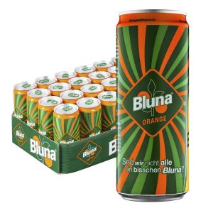 Bluna Orangenlimonade 24 x 330ml für 14,36€ (statt 20,40€) im Spar-Abo