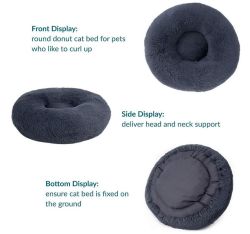 Blitzangebot: Bedsure Ø 60 cm Katzenbett Donut in dunkelgrau für nur 22,10€ (statt 25,99€)