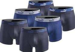 PUMA Herren Boxershort New True Blue (S-XL) im 6er-Pack für nur 29,29€ (statt 37,99€)