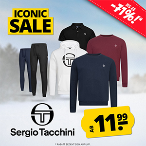 SportSpar: Sergio Tacchini Iconic Sale mit bis zu 71% Rabatt – z.B. Sweatshirts, Jogginghosen, Unterwäsche uvm.