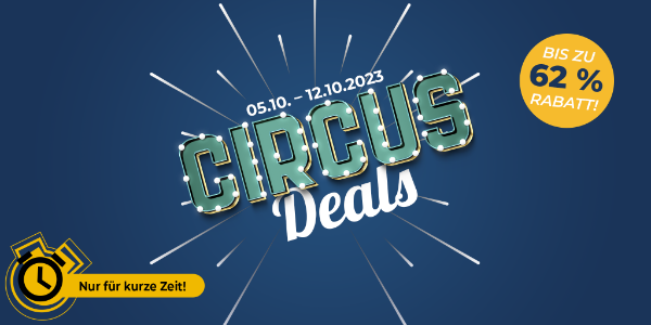 Nur noch bis morgen! Travelcircus Circus Deals mit bis zu 62% Rabatt z.B. Harry Potter, STARLIGHT EXPRESS, Moulin Rouge!