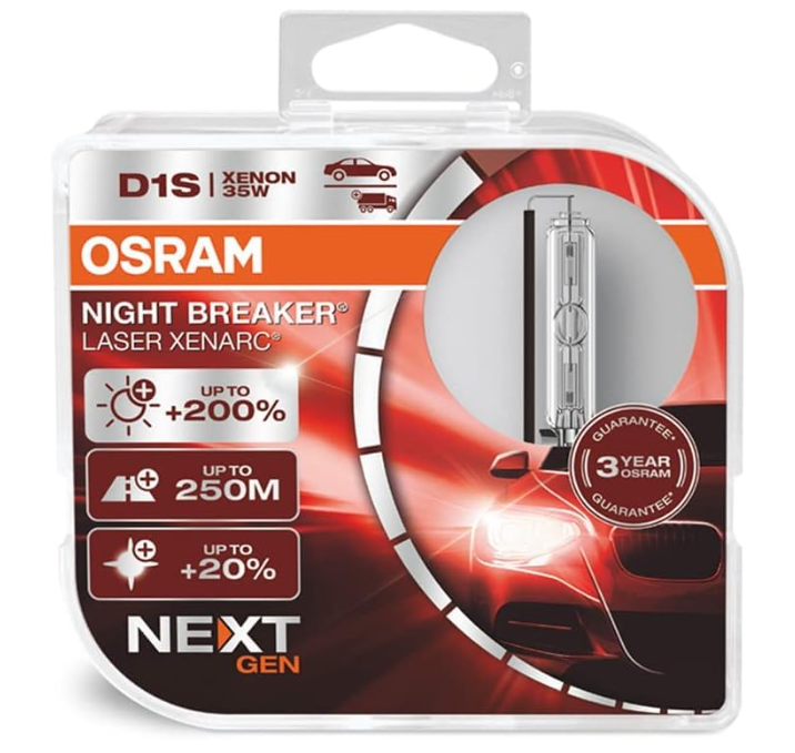OSRAM XENARC NIGHT BREAKER LASER D1S Next Generation für nur 114,03€ inkl. Versand