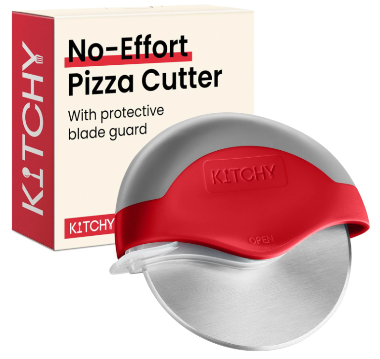 Kitchy Pizzaschneiderad – Pizzaschneider mit Klingenschutz und ergonomischem Griff für nur 8,49€ bei Prime inkl. Versand