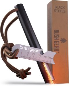 BUSHGEAR Black Steels Feuerstahl – XXL Feuerstarter für 12,79€ (statt 19,90€)