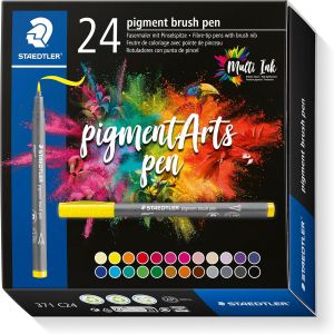 STAEDTLER pigment Arts Filzstifte mit Pinselspitze für 36,20€ (statt 45,40€)