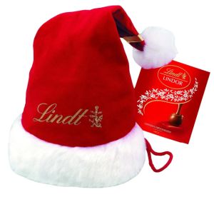 Blitzangebot: Lindt Weihnachtsmann Mütze mit Schokoladen-Kugeln für 8,60€ (statt 10,19€)