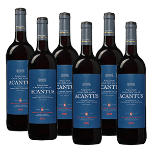 6 Flaschen prämierter Acantus Rotwein (2021) für nur 26,94€ inkl. Lieferung