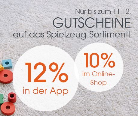 10% Rabatt auf das gesamte Spielzeug-Sortiment bei Babymarkt – 12% in der App