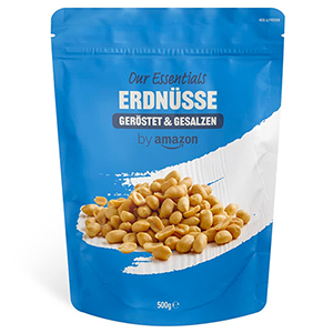 by Amazon Erdnüsse (500 g, geröstet & gesalzen) ab nur 2,40€ – Prime Spar-Abo