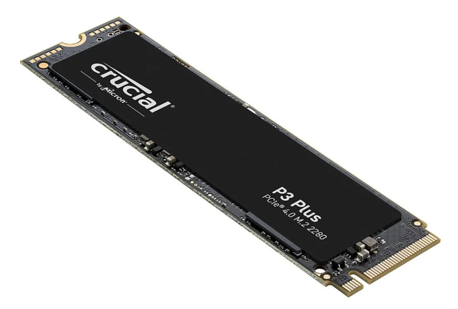 Crucial P3 Plus 1TB M.2 PCIe Gen4 NVMe Interne SSD für nur 59,23€ inkl. Versand
