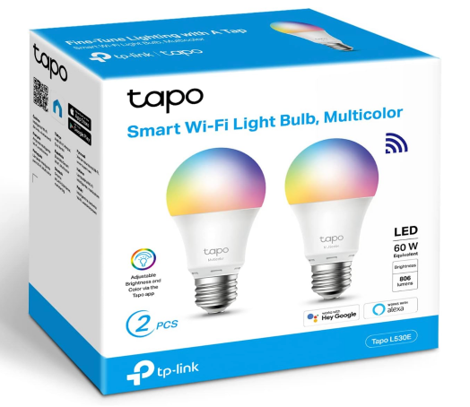 2er Pack TP-Link Tapo E27 Mehrfarbige Smarte Glühbirne für nur 13,90€ bei Prime-Versand