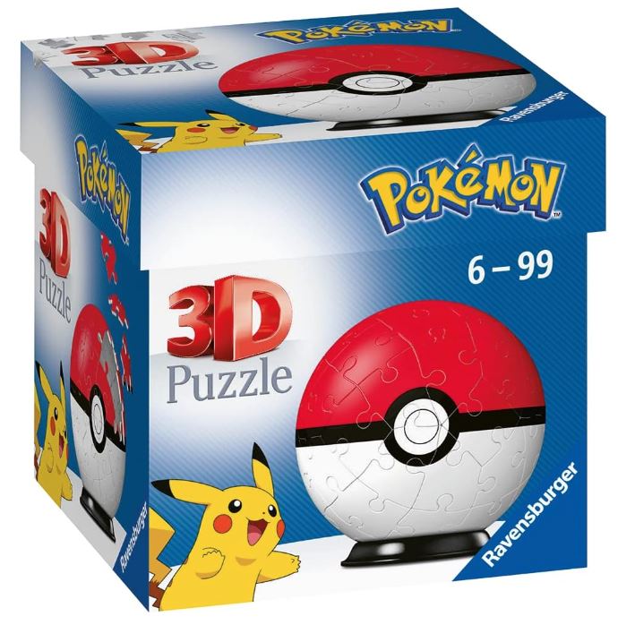 Ravensburger 3D Puzzle Pokémon Pokéball (54 Teile) für nur 6€ – Prime