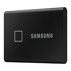 SAMSUNG Portable SSD T7 Touch 2 TB SSD Festplatte (Fingerprint, PC/Mac) für 99€ (statt 147€)