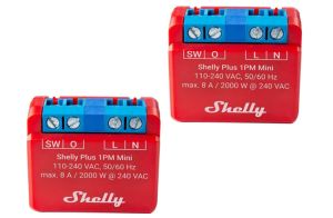 Shelly Plus 1PM Mini Wlan & Bluetooth Relais im Doppelpack für 27€