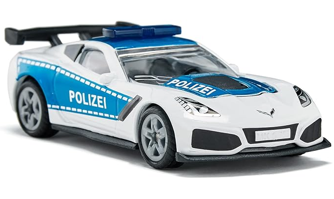 siku 1525, Polizeiauto Chevrolet Corvette ZR1, Polizei-Spielzeug für nur 3,79€ bei Prime inkl. Versand