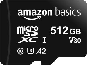 Amazon Basics 512GB MicroSDXC mit SD Adapter für 35,99€ (statt 41,99€)
