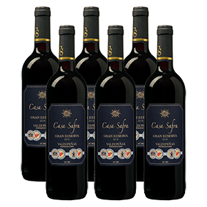 12 Flaschen Casa Safra Black Label DO Valdepenas Gran Reserva für nur 65,76€ inkl. Lieferung