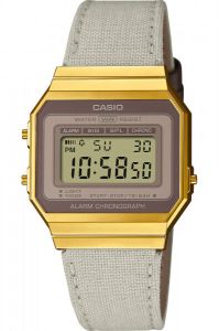 Casio Collection (A700WEGL-7AEF) Vintage Digital Uhr mit Stoffarmband für 34,08€ (statt 54€)