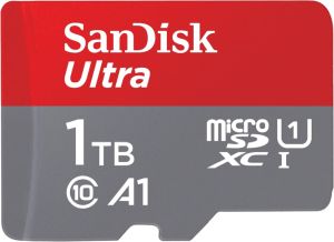 SanDisk Ultra Android microSDXC UHS-I 1TB Speicherkarte + Adapter für 85,90€ (statt 99,99€)