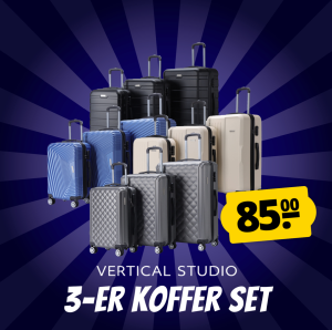 Top! VERTICAL STUDIO 3er-Kofferset (46 verschiedene Farben) für nur 85€