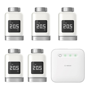5x Bosch Smart Home Heizkörperthermostat II + Controller für 299,95€ (statt 365€)