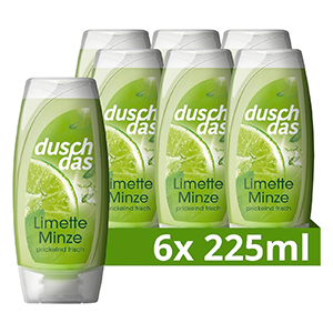 6x 225 ml Duschdas Duschgel Limette Minze ab nur 5,64€ – Prime Spar-Abo