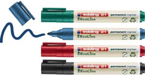 edding 21 Ecoline Permanentmarker Set mit 4 Farben für 3,99€ (statt 4,99€) – Prime