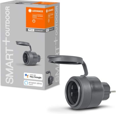 LEDVANCE Smart+ Compact Smarte Outdoor Steckdose mit Alexa & Google Home Support für 13,85€