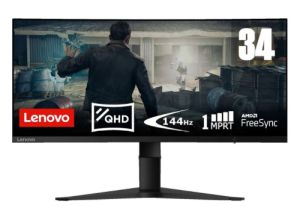 Lenovo G34w-10 34 Zoll UWQHD Gaming-Monitor mit FreeSync für nur 299€ inkl. Versand