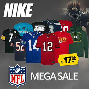SportSpar: Nike NFL Mega Sale mit vielen Shirts, Hoodies, Trikots & mehr ab 17,99€