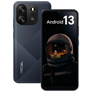 OSCAL Flat1C 6,5 Zoll Smartphone (4GB, 32GB, Android 13, Octa-Core 4700mAh, 8MP) für 71,99€