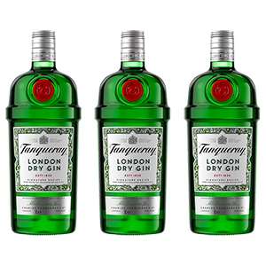 4 Flaschen (4x 1 L) Tanqueray London Dry Gin für nur 71,60€ (statt 85€)