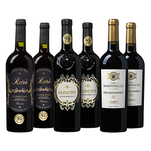 Rotwein-Paket Primitivo & Negroamaro (6 Flaschen) für nur 39,99€ inkl. Lieferung