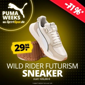 PUMA 386364-01 Wild Rider Futurism Herren Sneaker für 33,94€ (statt 46€)