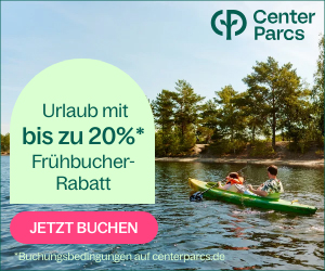 Center Parcs Frühbucher: Reisen im Frühling/Sommer 2024 mit bis zu 20% Rabatt