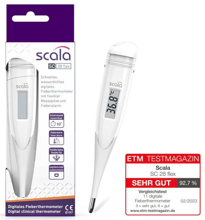 Scala SC 28 Flex Digitales Fieberthermometer für nur 2,99€ (statt 6€)
