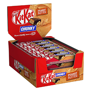 24er Display Nestlé KITKAT CHUNKY Peanut Butter Schokoriegel ab 12,34€ im Prime Spar-Abo