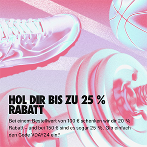 Nike Onlineshop: Bis 25% Extra-Rabatt auf über 6.100 ausgewählte Produkte (MBW: 100€)