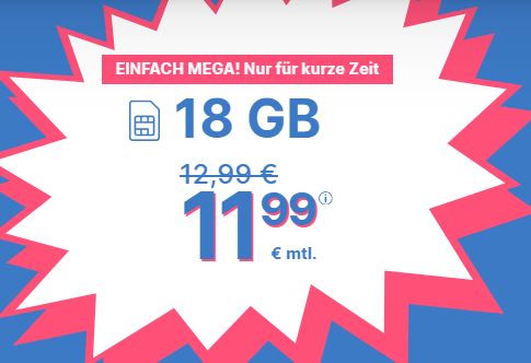 Die simplytel 5G Allnet-Flat – z.B. 18 GB Daten für 11,99€ mtl.