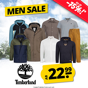 SportSpar: Bis zu 75% Rabatt im Timberland Men Sale – Jacken, Hosen, Schuhe uvm. ab 22,99€