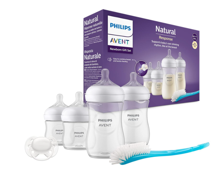 Philips Avent Babyflaschen Natural Response 4 Babyflaschen, ultra soft Schnuller und Flaschenbürste für nur 25,99€ bei Prime inkl. Versand