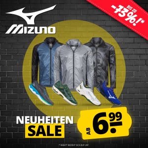 SportSpar: Mizuno Neuheiten Sale mit bis zu 73% Rabatt