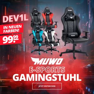 MUWO DEV1L E-Sports Gamingstuhl für nur 99,99€