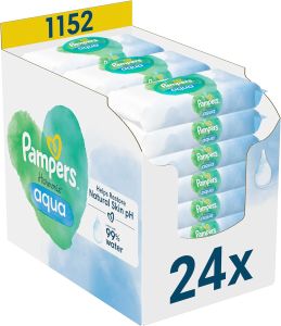 Pampers Baby Feuchttücher Harmonie Aqua 24 x 48 Tücher für 28,69€ (statt 35€)