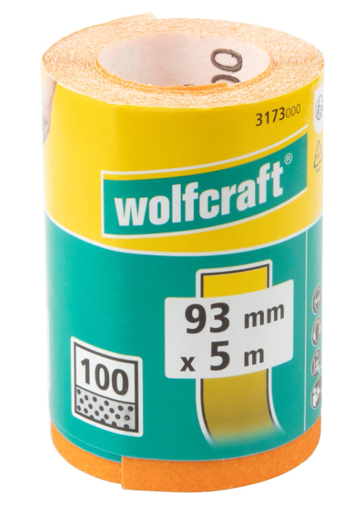 wolfcraft 3173000 Schleifpapier auf Rolle K100 5m für nur 2,49€ bei Prime-Versand