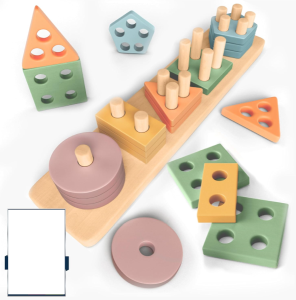 Sweety Fox Montessori Holz Sortier & Stapelspielzeug für 8,99€ (statt 12,99€)