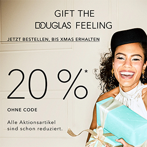 20% Rabatt auf über 16.000 ausgewählte Produkte im Douglas Onlineshop