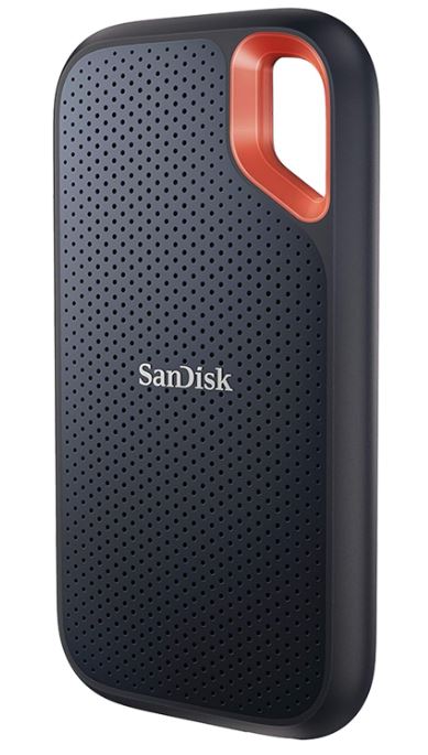 SanDisk Extreme Portable NVMe SSD (1 TB, Lesen 1.050 MB/s, Schreiben 1.000 MB/s) für nur 69,90€